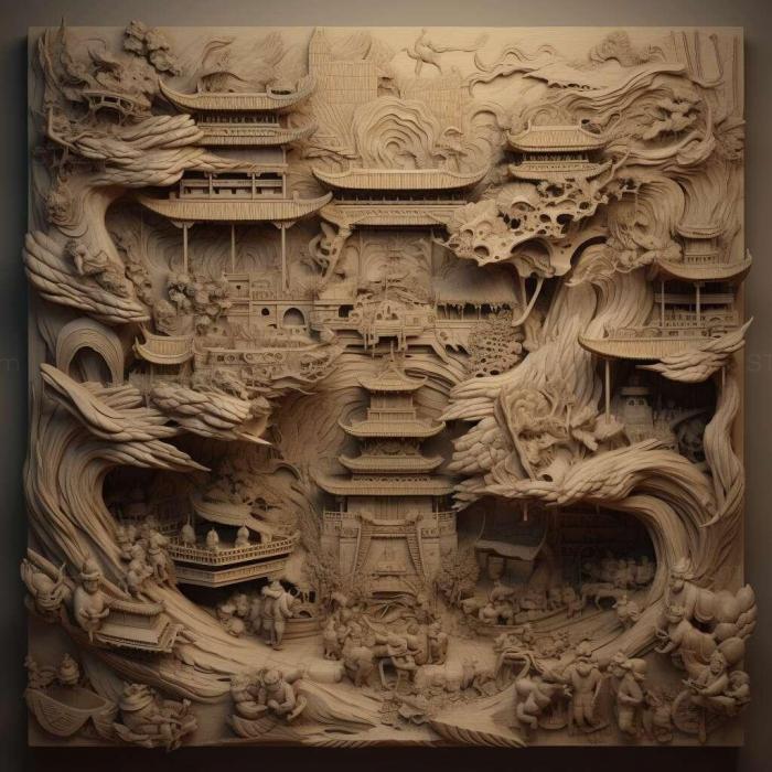 Patterns and decorations (Zhong Shanshan 3, PATTERN_487) 3D models for cnc